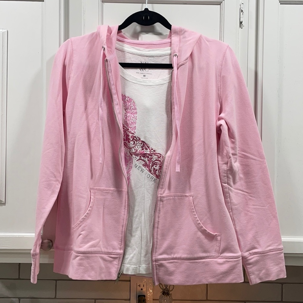 Breast cancer awareness hoodie and t-shirt. S